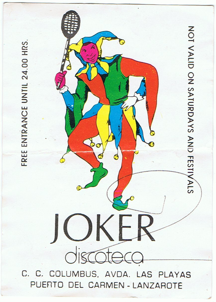 Joker disco Puerto del Carmen Lanzarote.
